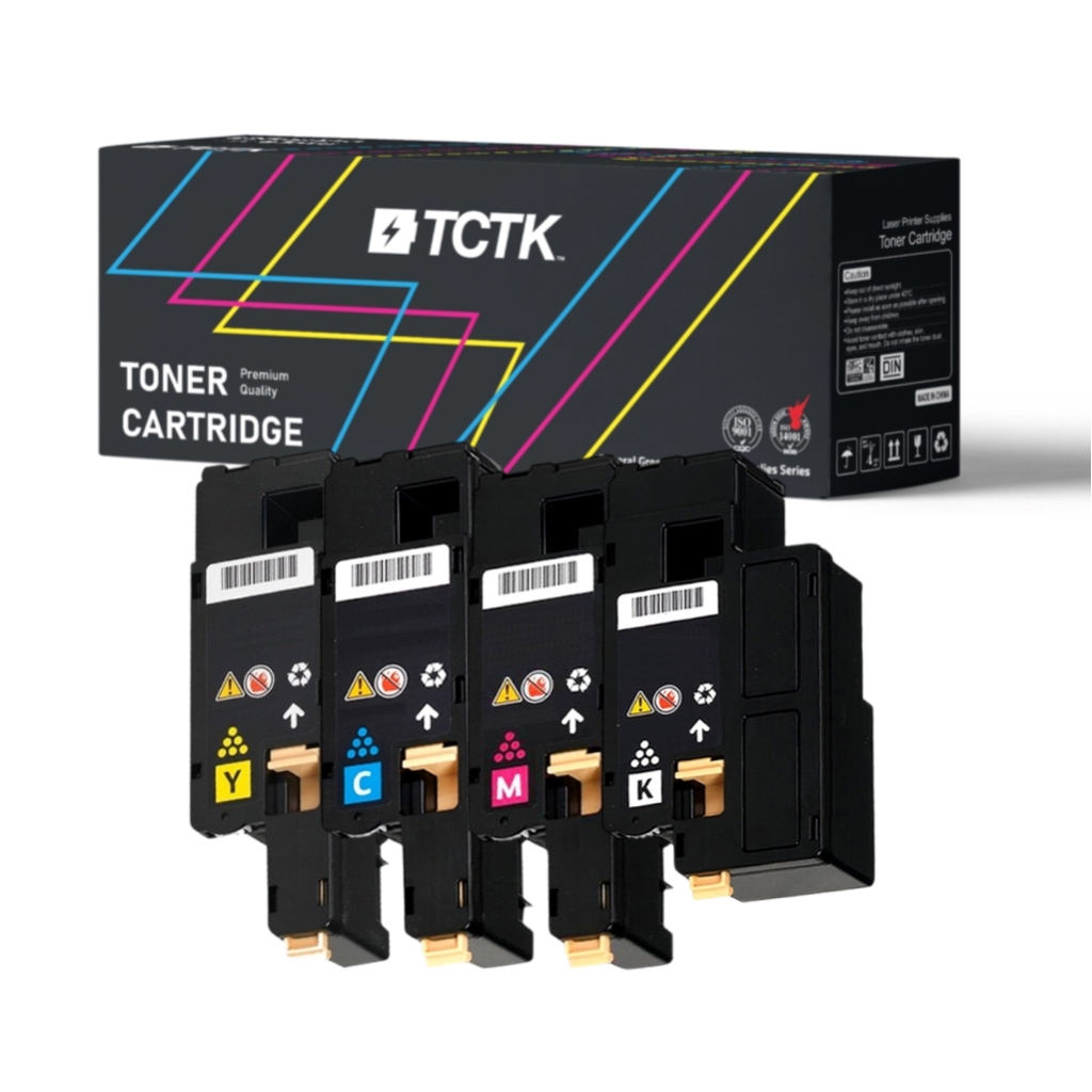 Multipack (4) Toners CMYK (Cyan/Magenta/Yellow/Black) Compatible with Xerox Phaser, WorkCentre - Replaces 106R02756